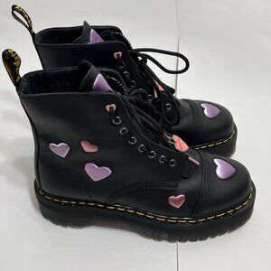 Dr Martens Sinclair Heart Leather Boots Women’s 11 New Docs Shoes Platform